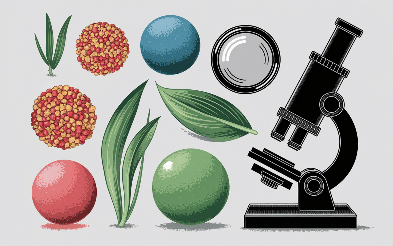 illustration microplastiques comparatif tailles particules