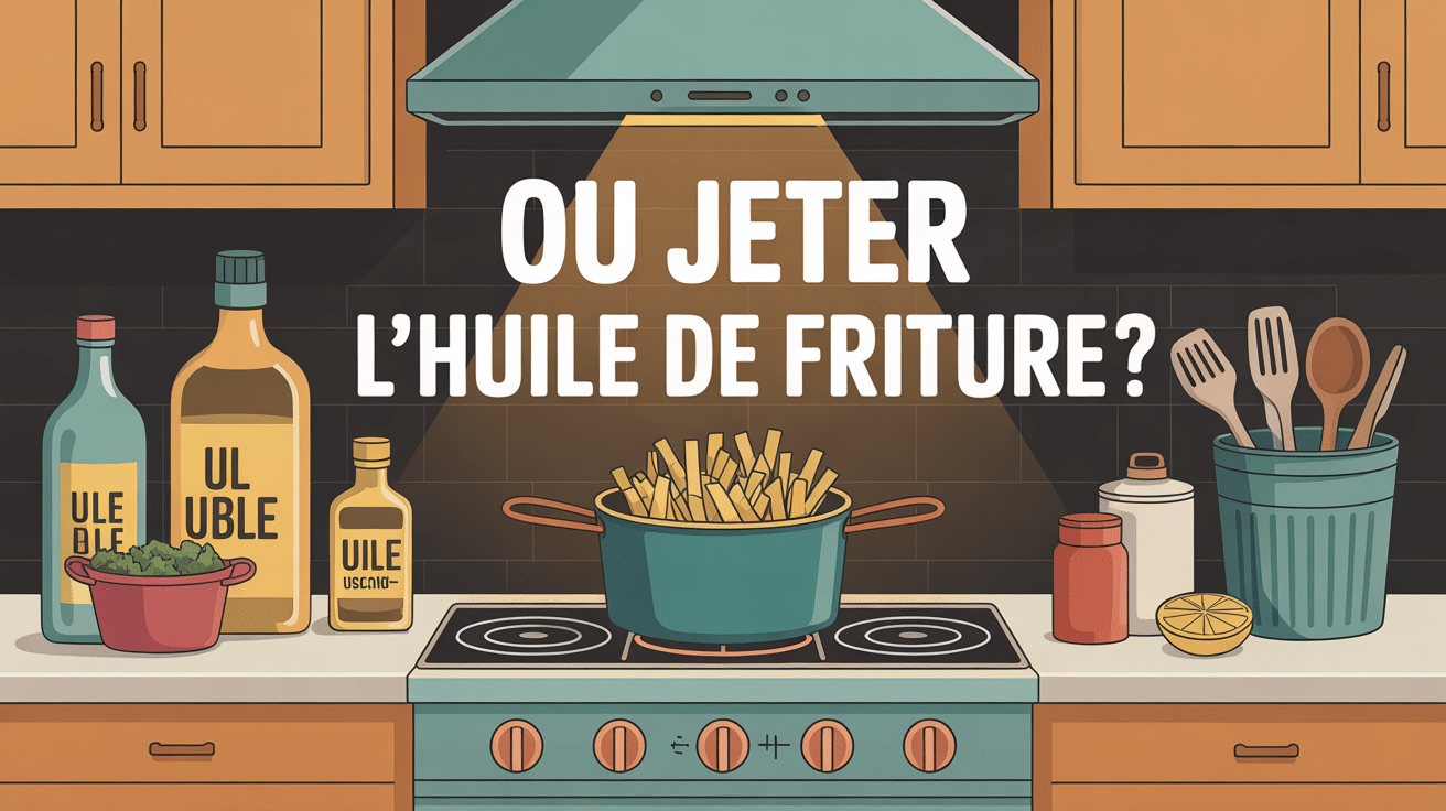 cuisine avec huile de friture usagée et recyclage