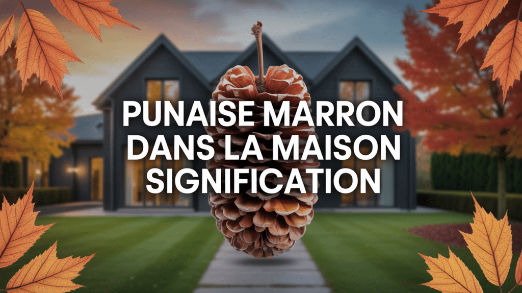 Punaise marron dans la maison signification avec maison moderne et ambiance automnale