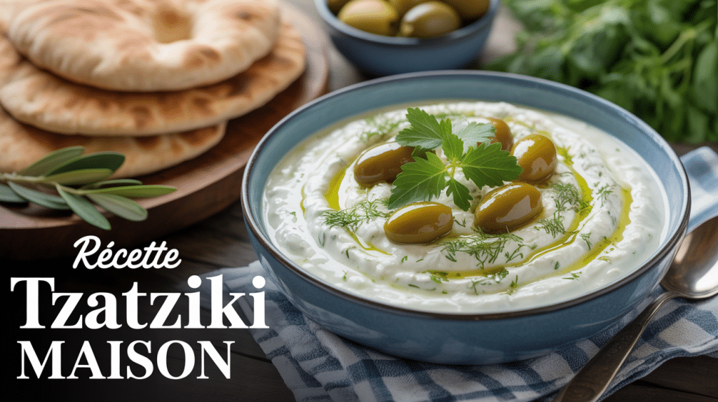 Bol tzatziki maison tonbonbon fr sauce cremeuse concombre et pain pita