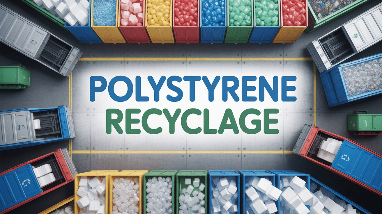 vue usine tri polystyrène recyclage