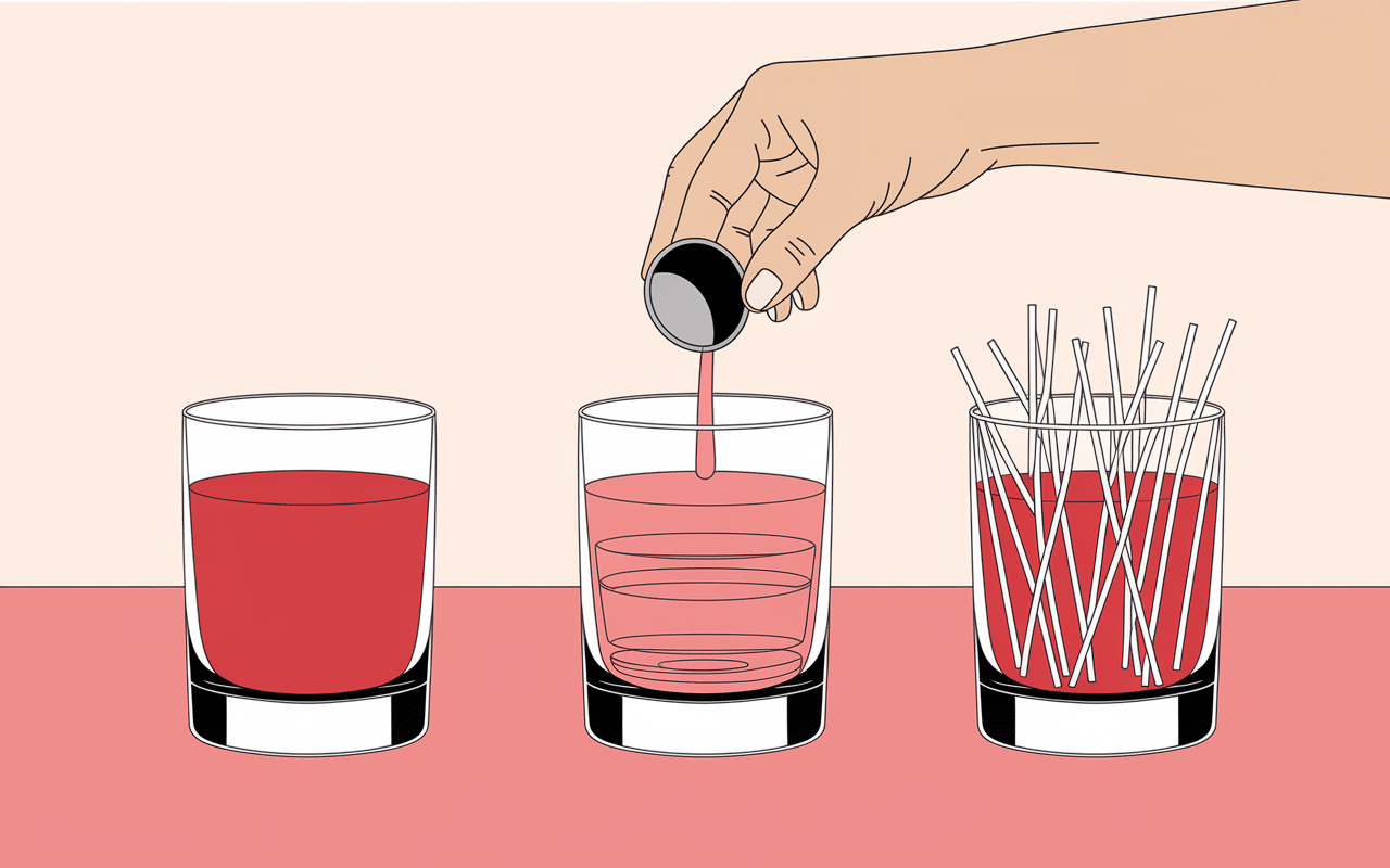 Préparation cocktail cervelle de singe en couches