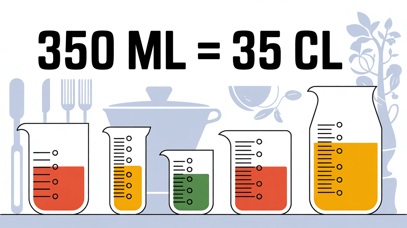 Illustration conversion 350 ml en cl