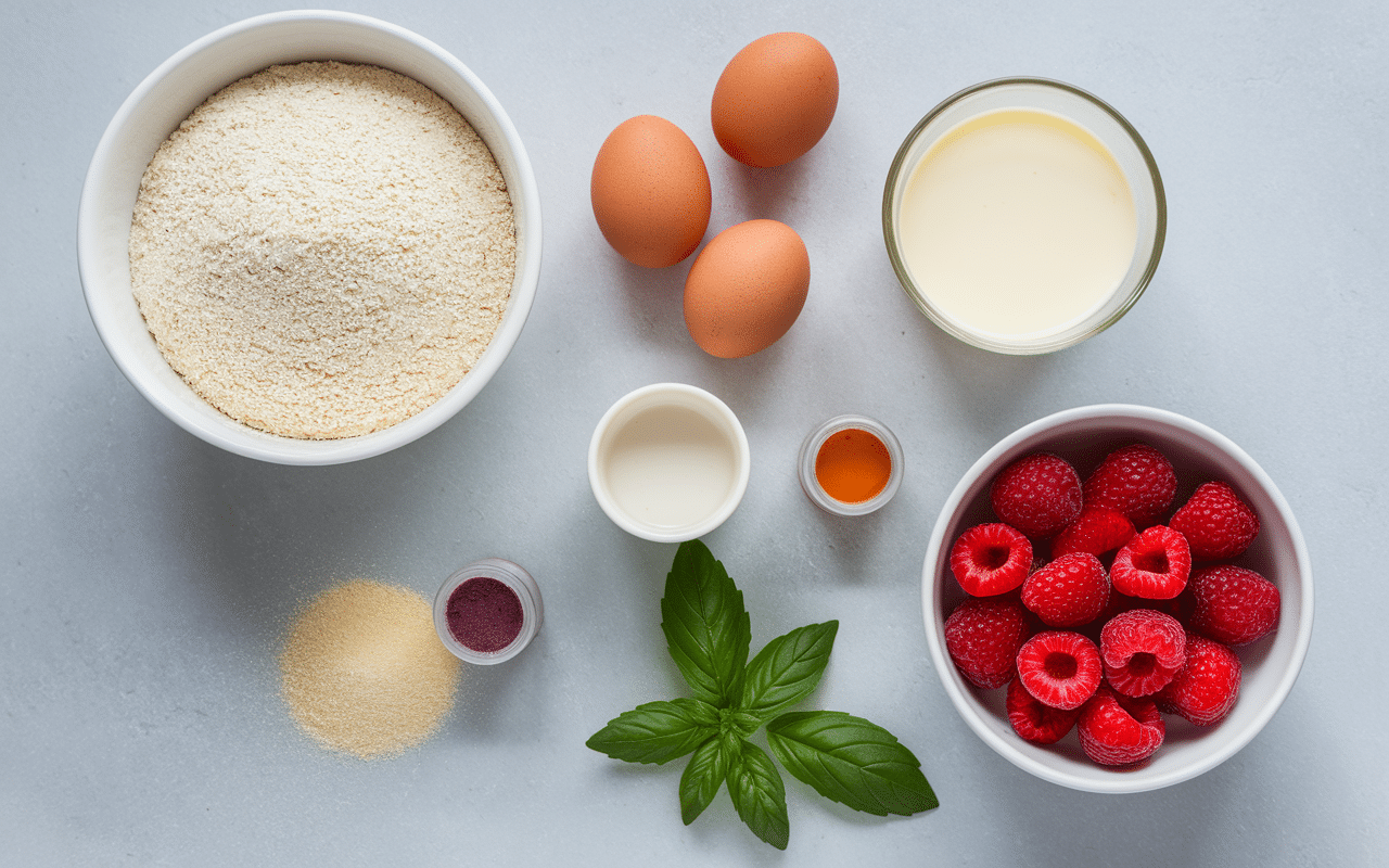 Ingrédients gaufres arc en ciel