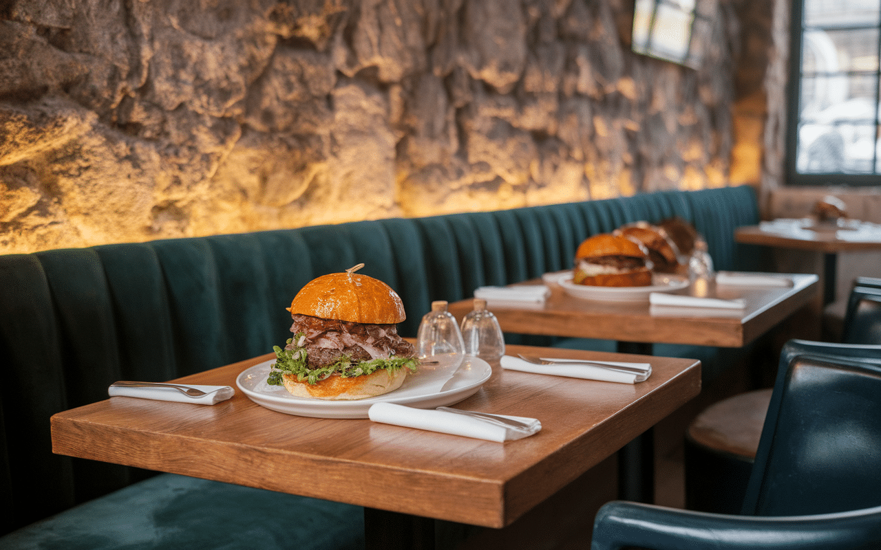 Intérieur moderne du bistrot LEB