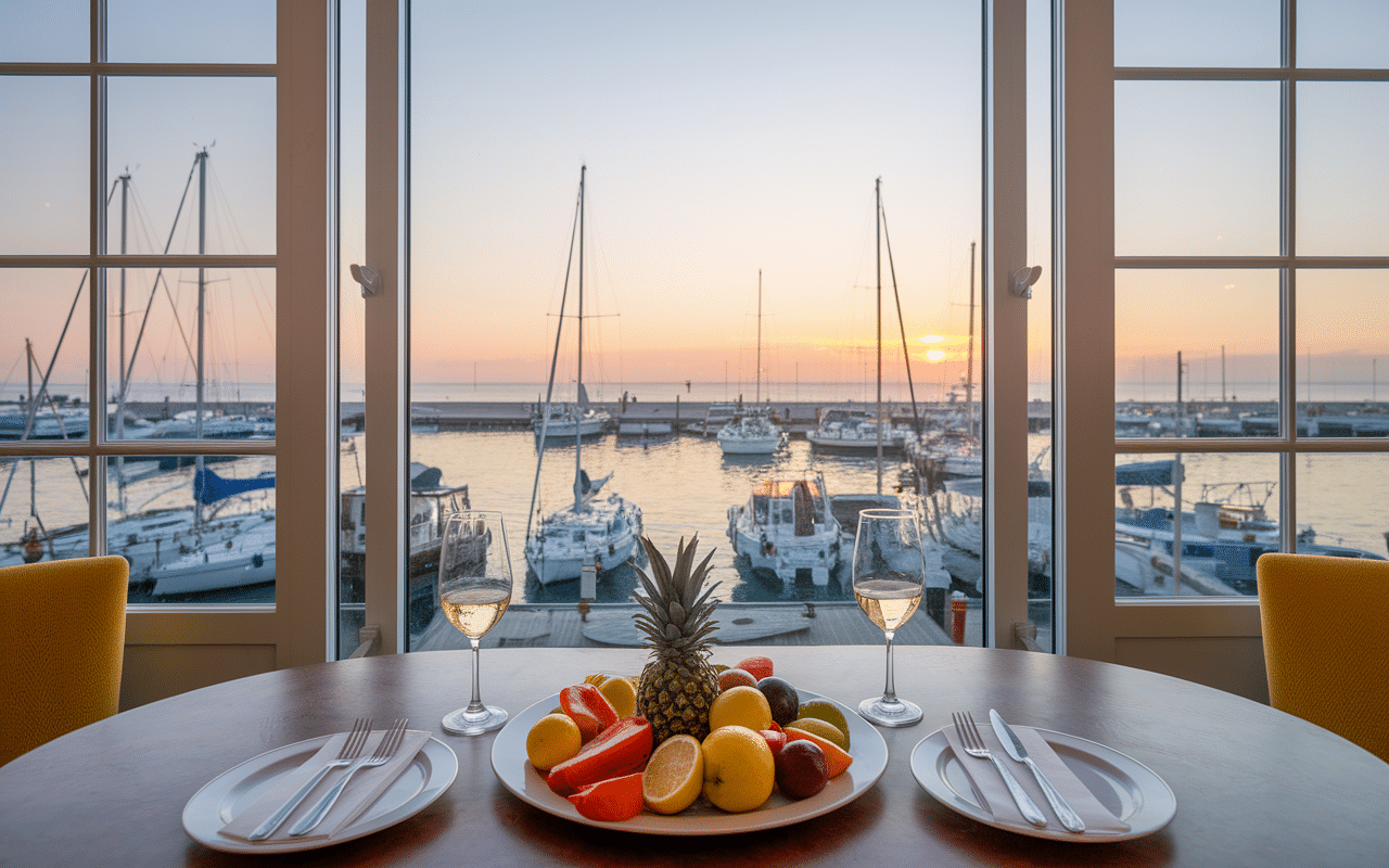 Restaurant Les Fauves à Le Havre avec vue sur le port