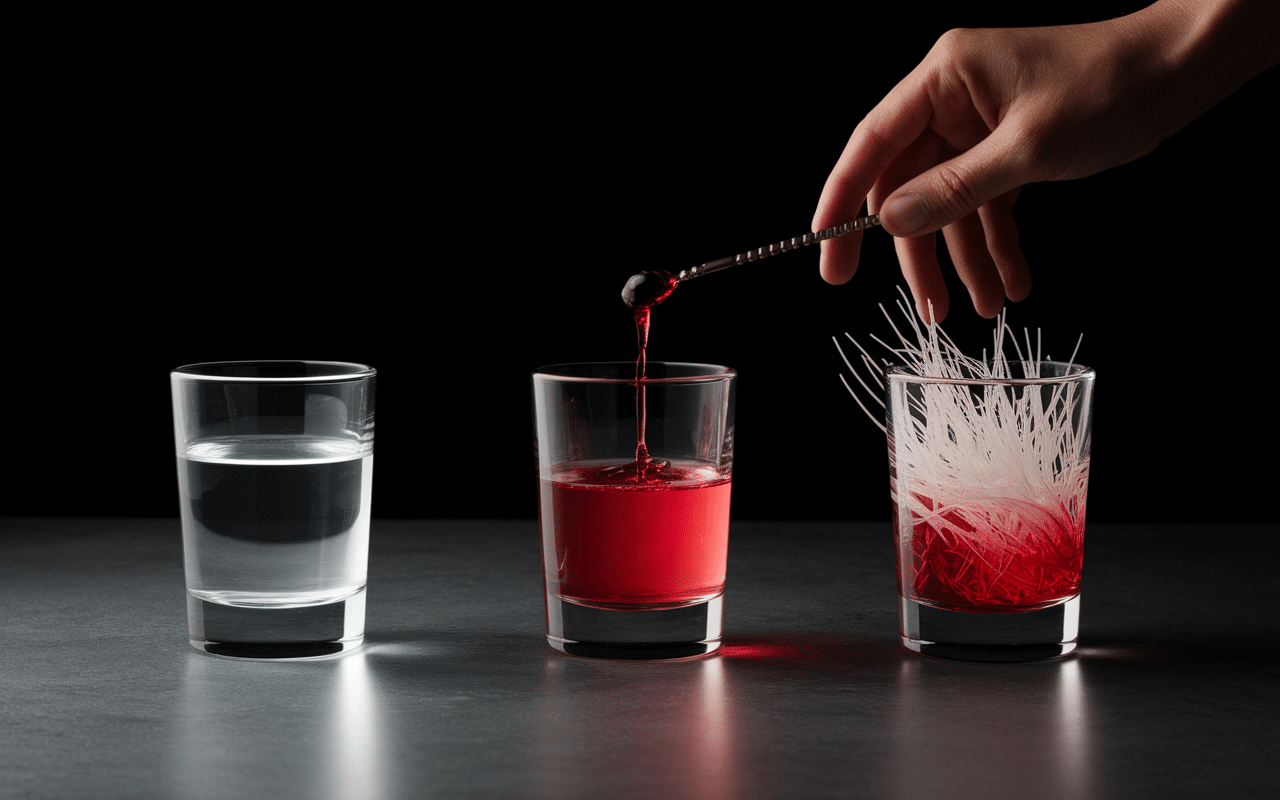 Étapes préparation cocktail cervelle de singe