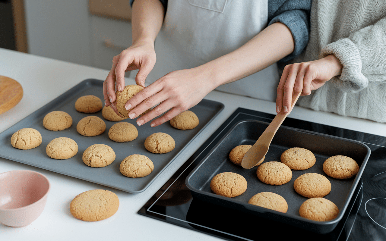 Étapes de préparation cookies protéinés