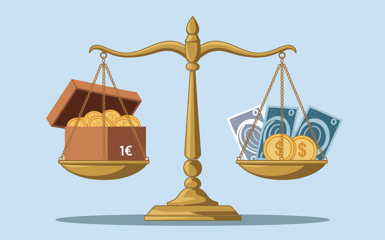 Balance avec nuggets et prix 13€