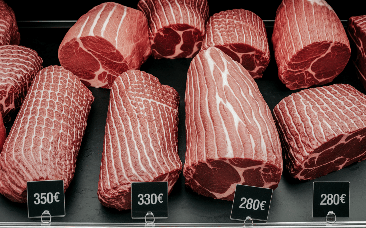 découpes viande prix boeuf Kobe
