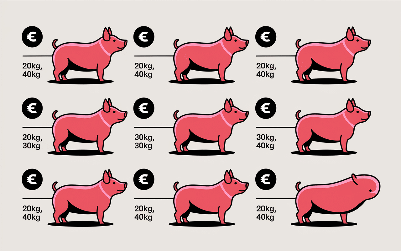 Tableau des prix cochon grillé