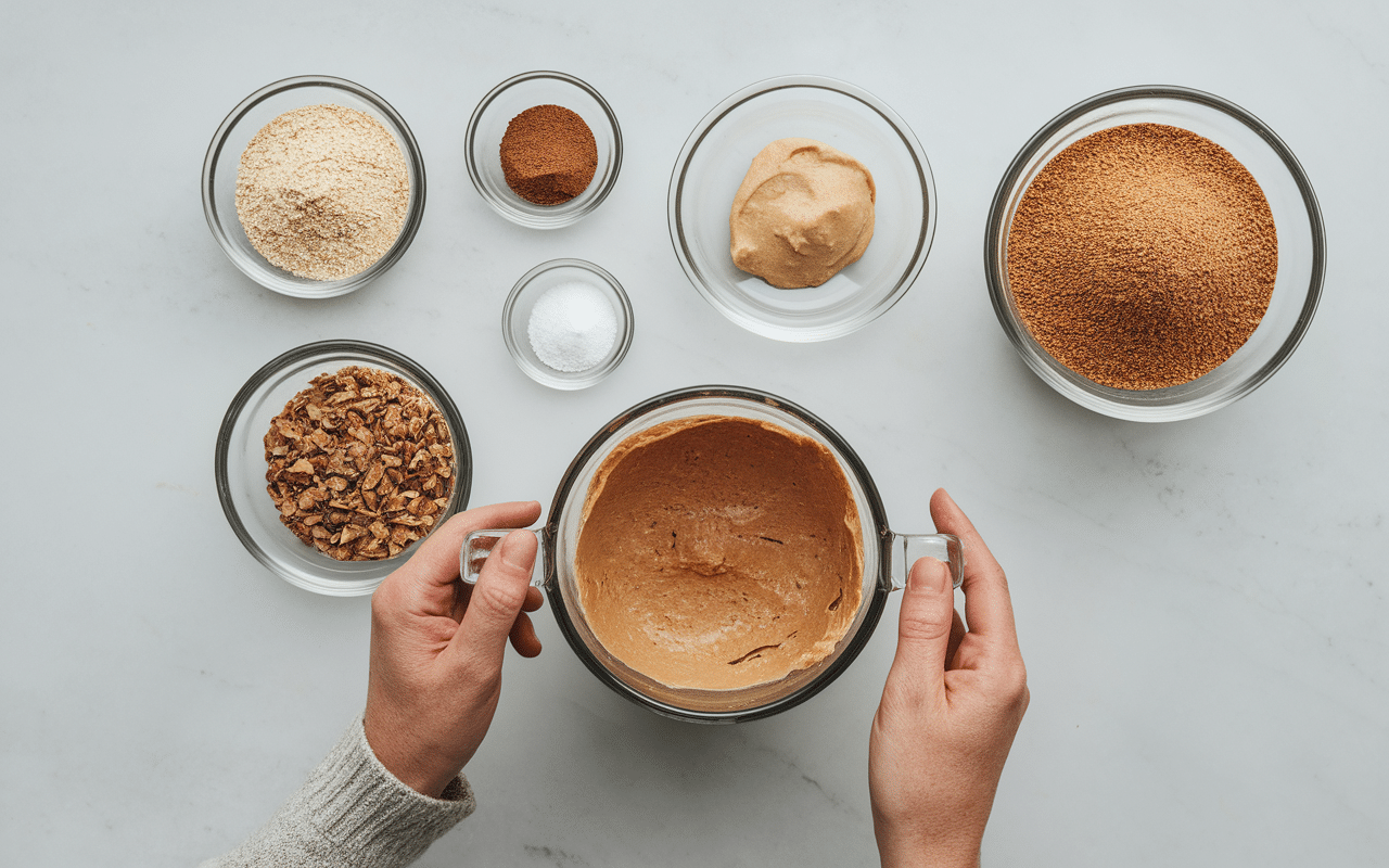 Préparation de mugcake sans oeuf étape par étape