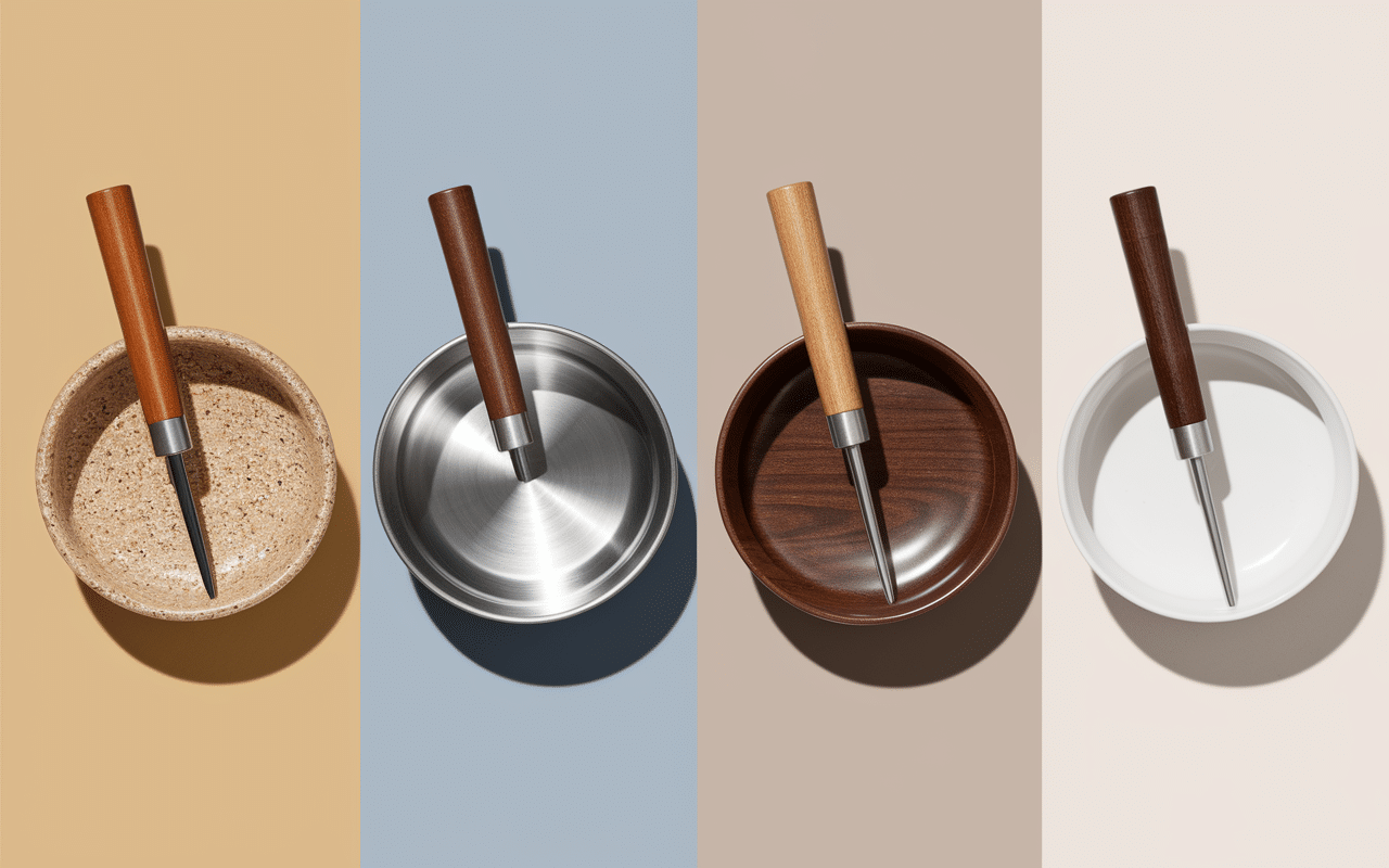 Calebasses à maté en différents matériaux