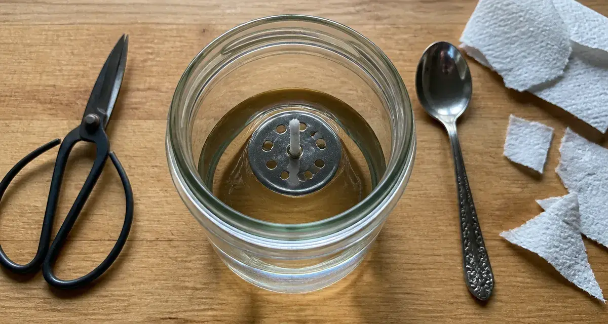 Comment faire une bougie sans cire : bocal en verre, huile végétale et sécurité