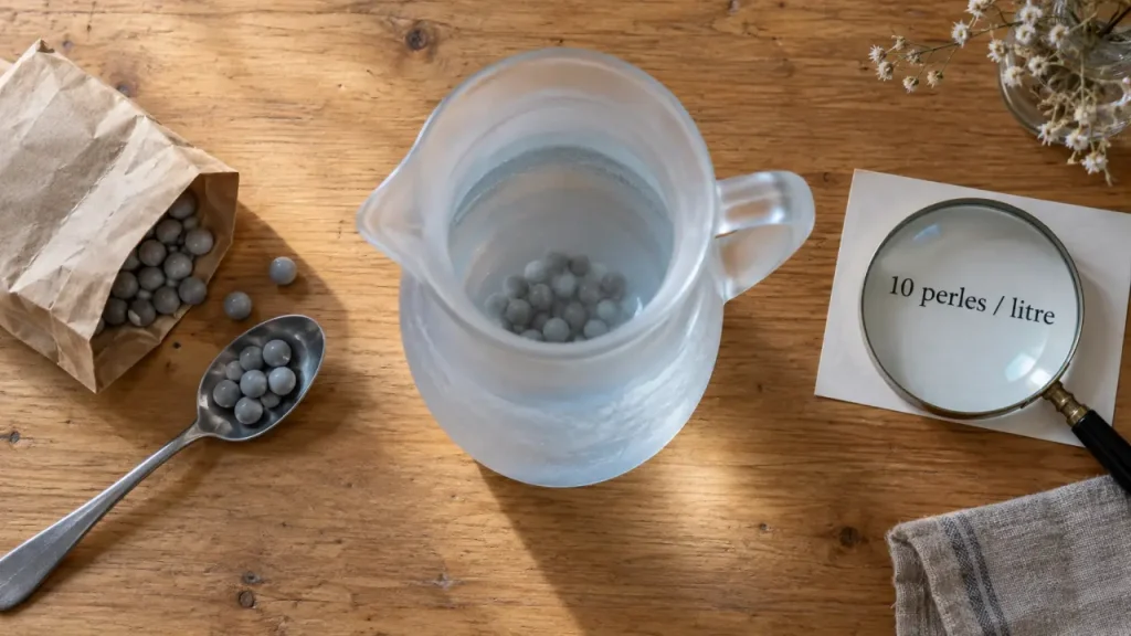 Billes de céramique en carafe : pourquoi elles ne filtrent pas vraiment l’eau