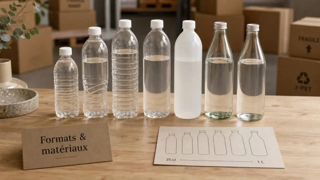 Bouteille d’eau vide : quel format, quel matériau, quel bouchon choisir ?